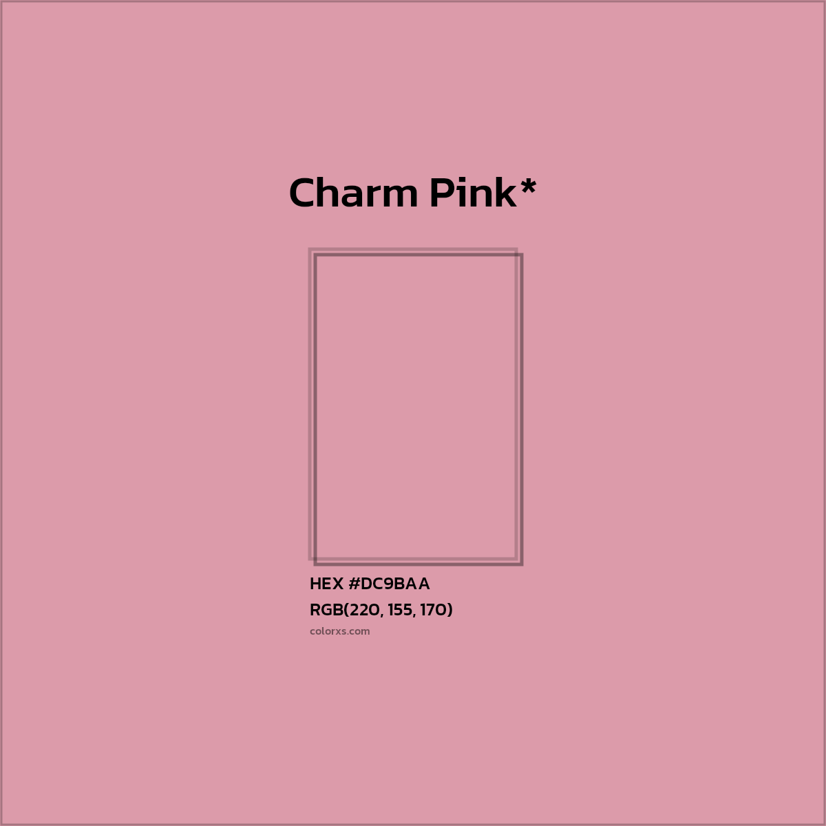 HEX #DC9BAA Color Name, Color Code, Palettes, Similar Paints, Images