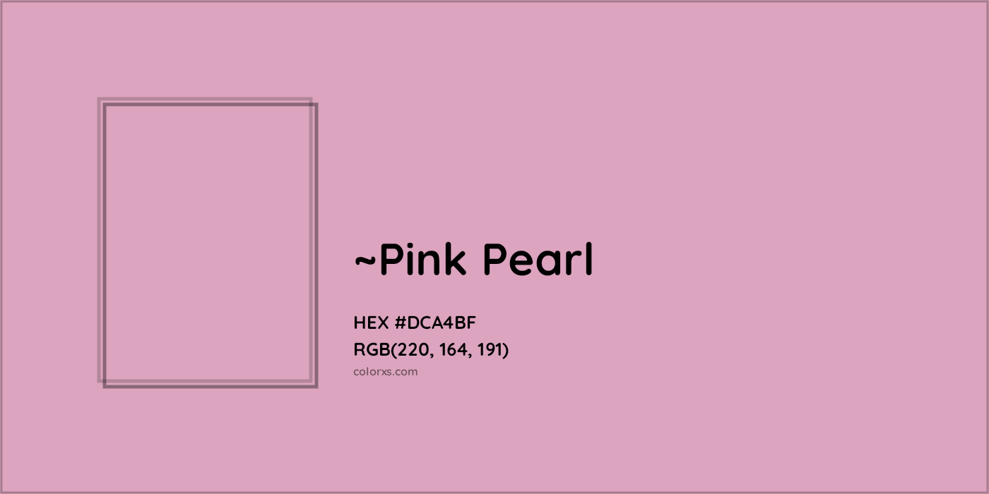 HEX #DCA4BF Color Name, Color Code, Palettes, Similar Paints, Images
