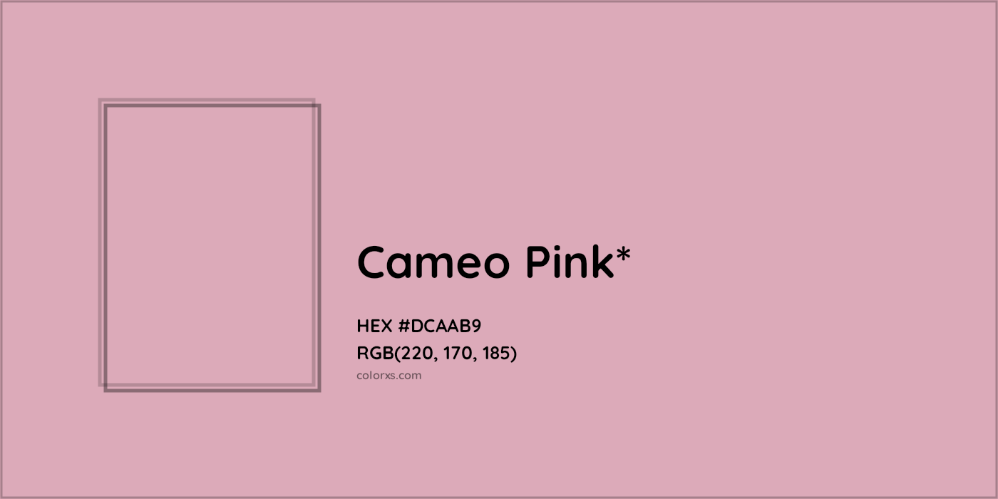 HEX #DCAAB9 Color Name, Color Code, Palettes, Similar Paints, Images