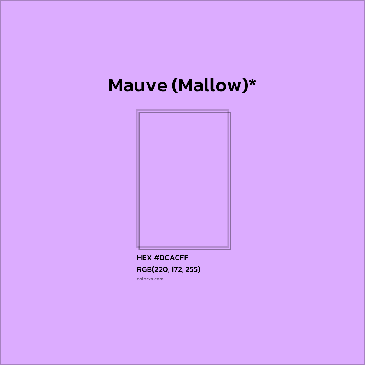 HEX #DCACFF Color Name, Color Code, Palettes, Similar Paints, Images