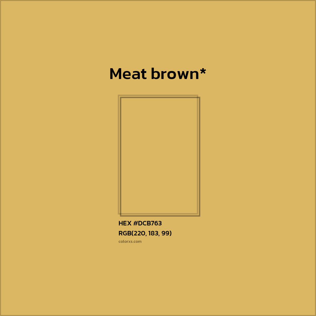 HEX #DCB763 Color Name, Color Code, Palettes, Similar Paints, Images