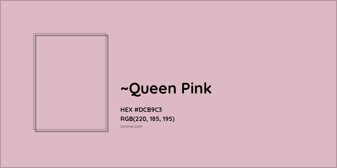 HEX #DCB9C3 Color Name, Color Code, Palettes, Similar Paints, Images