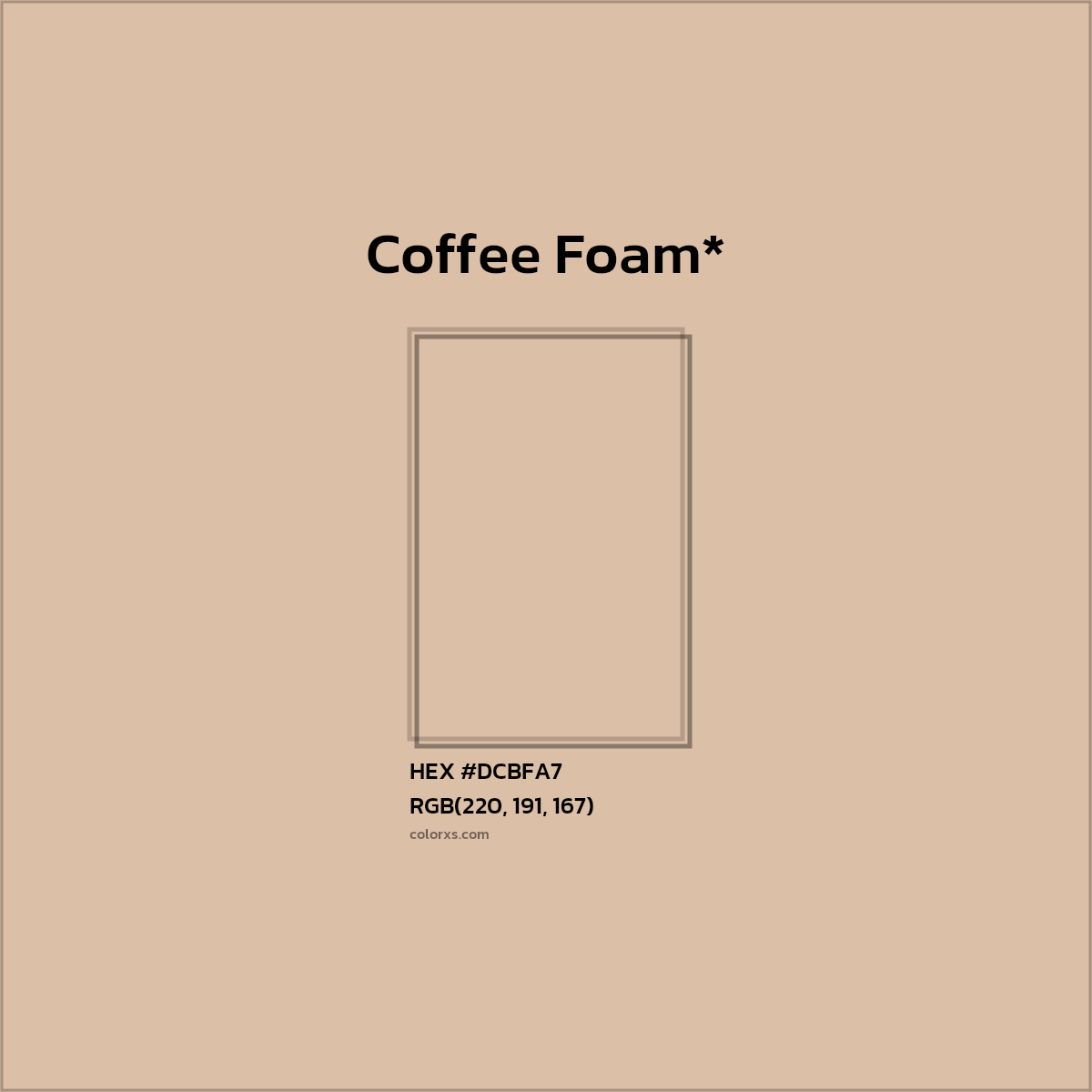 HEX #DCBFA7 Color Name, Color Code, Palettes, Similar Paints, Images
