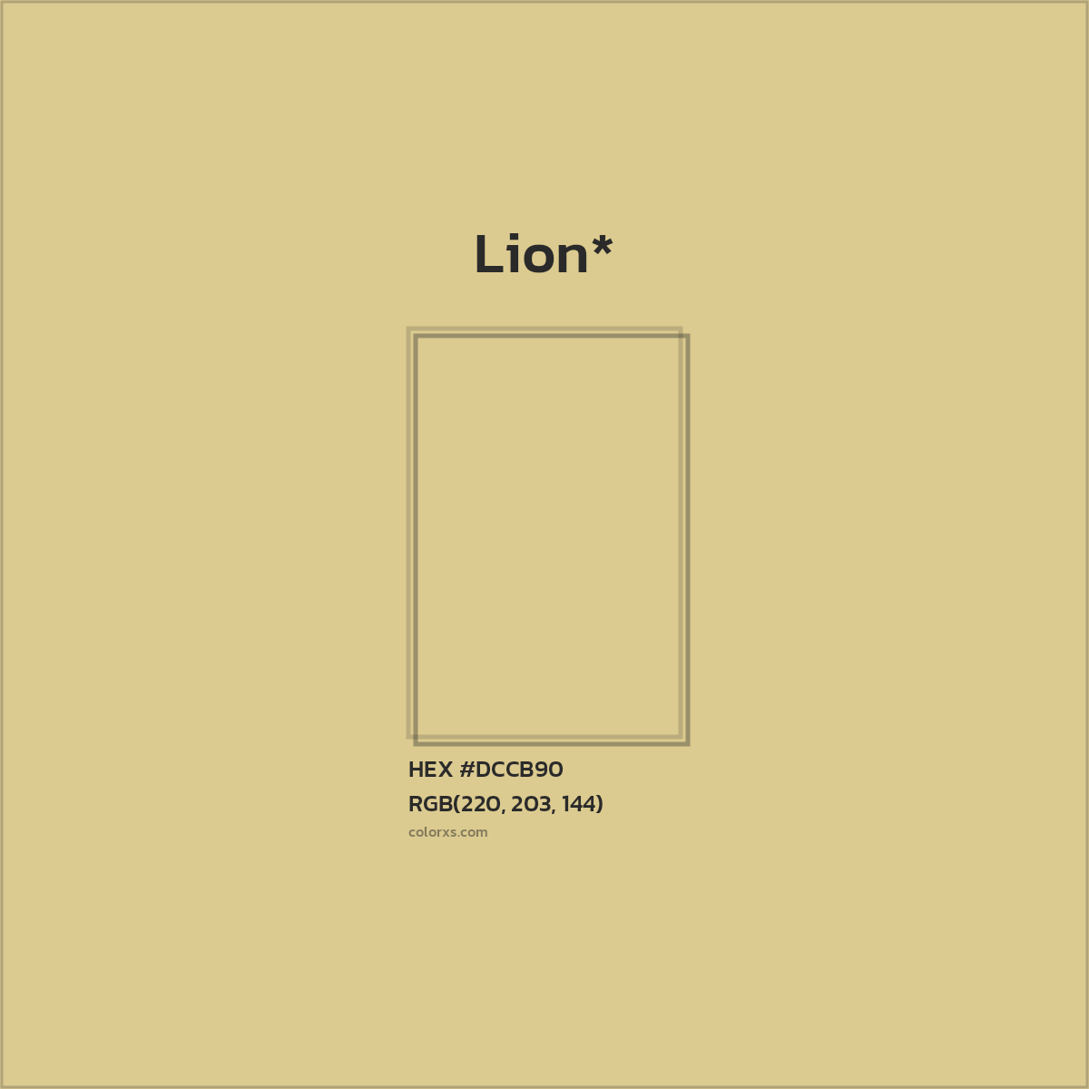 HEX #DCCB90 Color Name, Color Code, Palettes, Similar Paints, Images