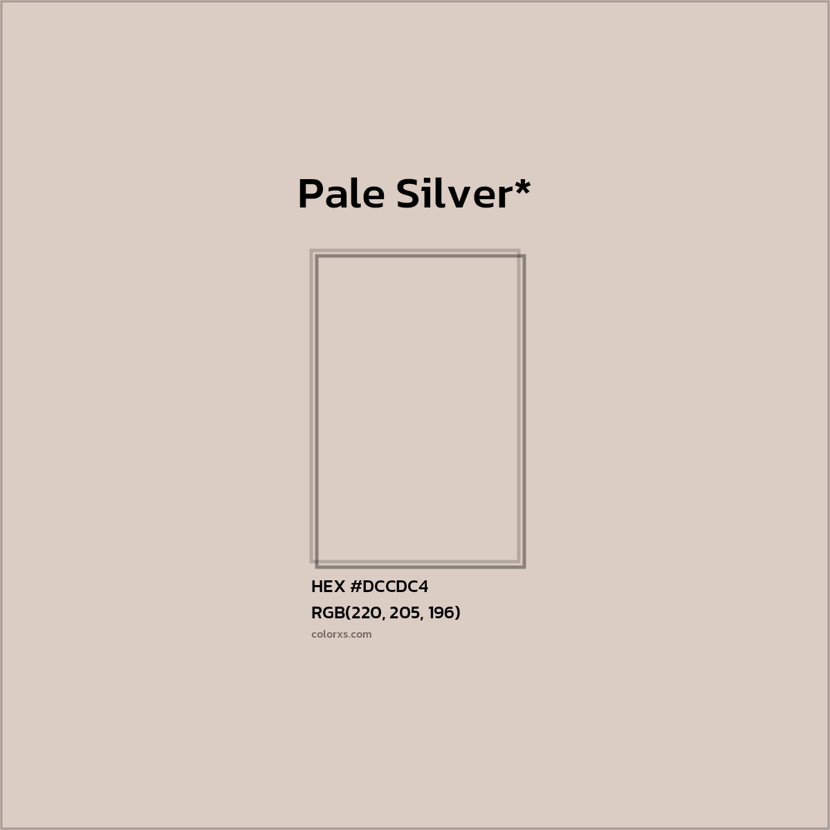 HEX #DCCDC4 Color Name, Color Code, Palettes, Similar Paints, Images