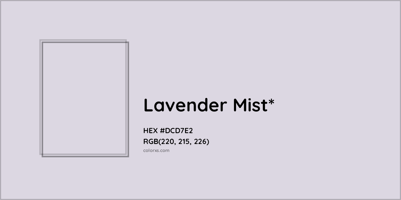 HEX #DCD7E2 Color Name, Color Code, Palettes, Similar Paints, Images