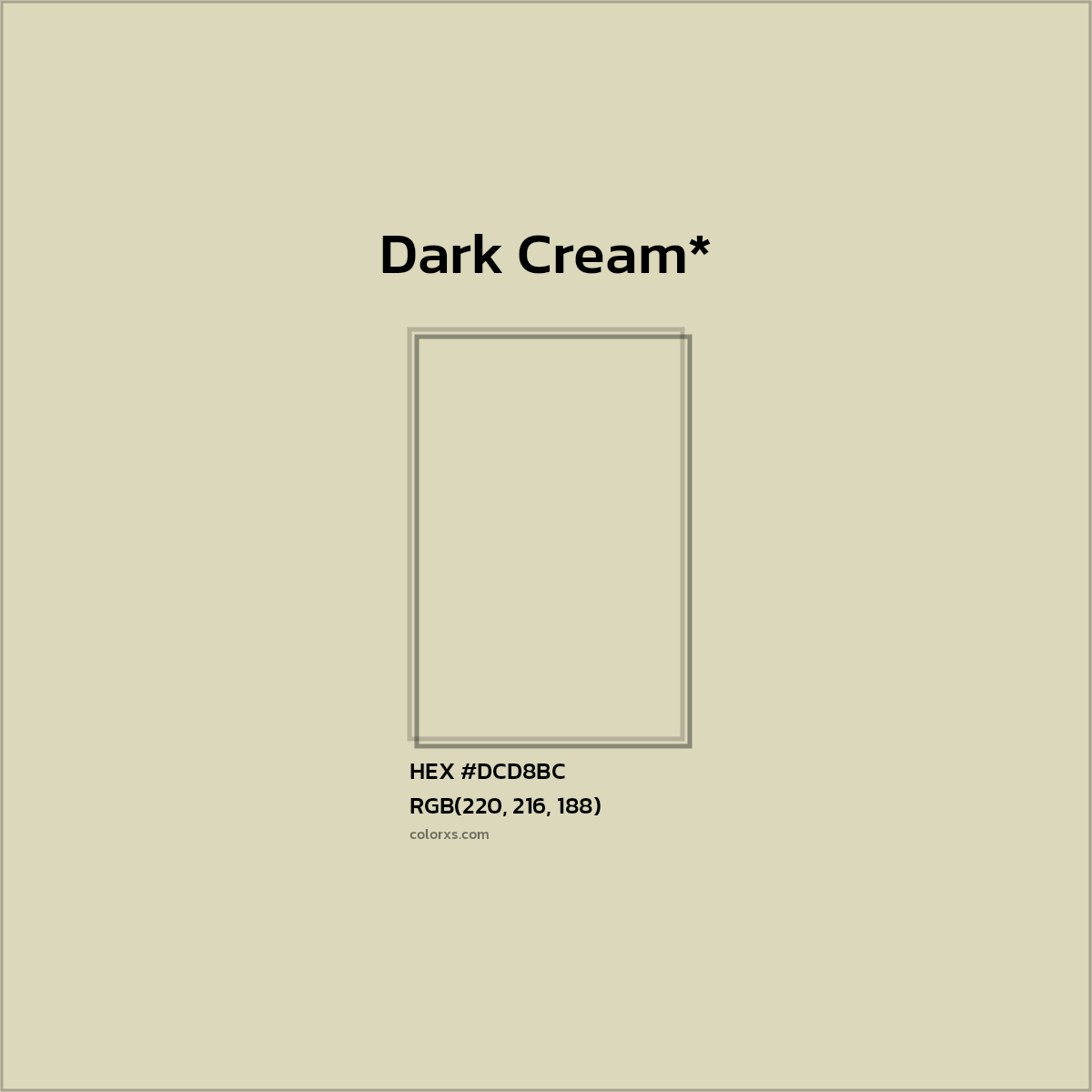 HEX #DCD8BC Color Name, Color Code, Palettes, Similar Paints, Images