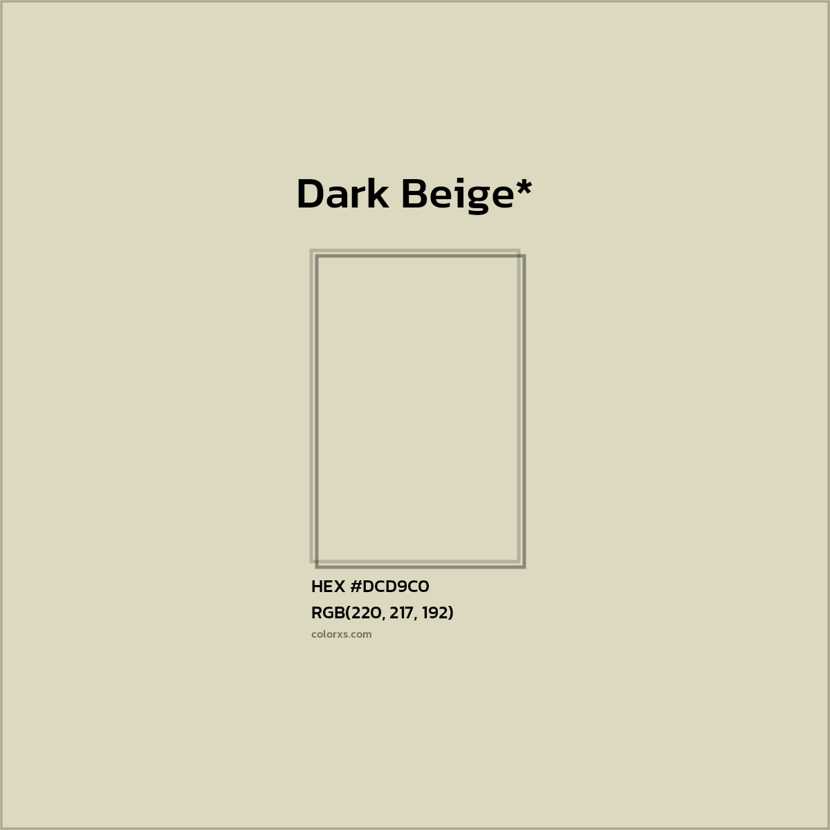 HEX #DCD9C0 Color Name, Color Code, Palettes, Similar Paints, Images