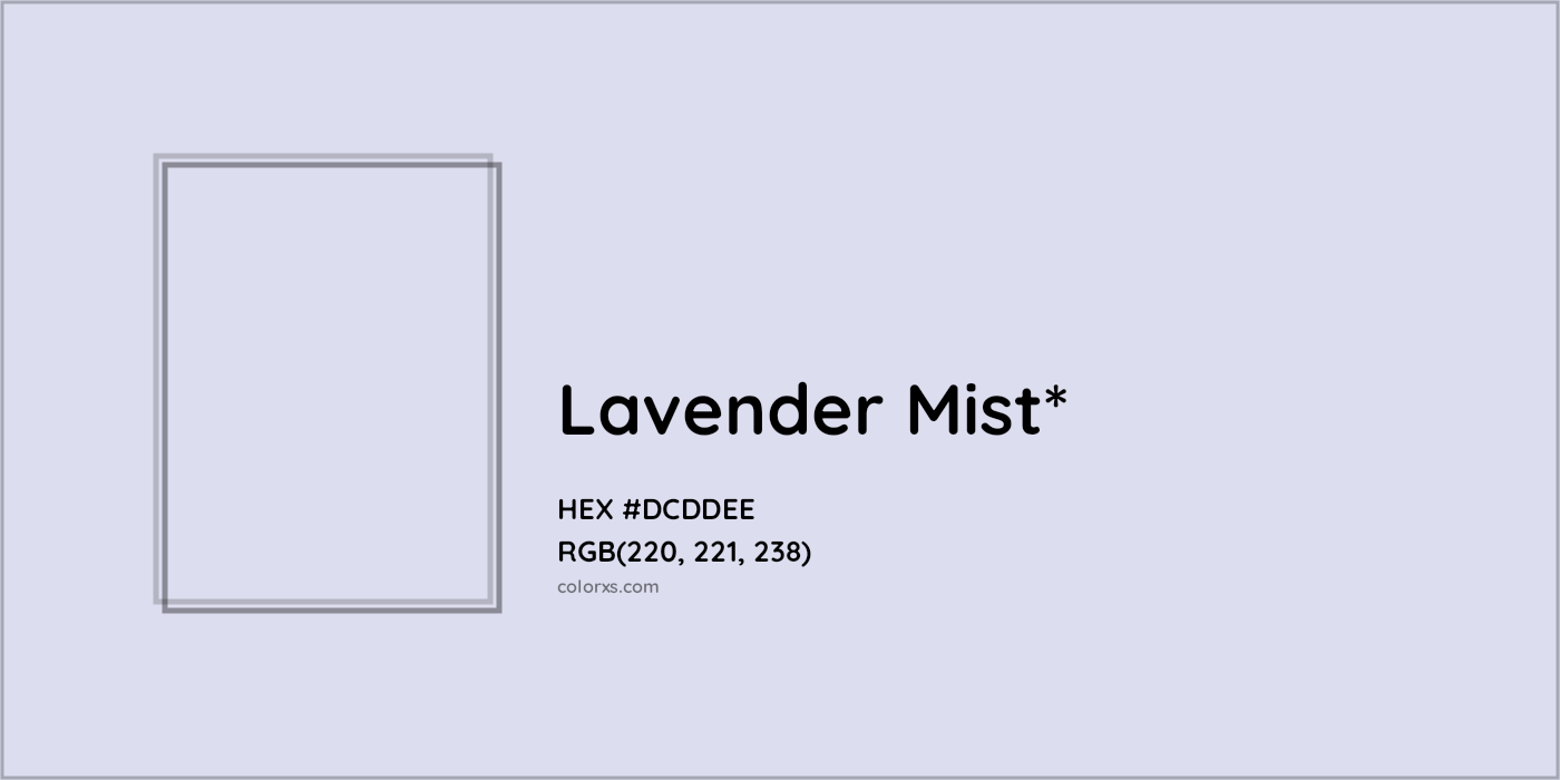 HEX #DCDDEE Color Name, Color Code, Palettes, Similar Paints, Images