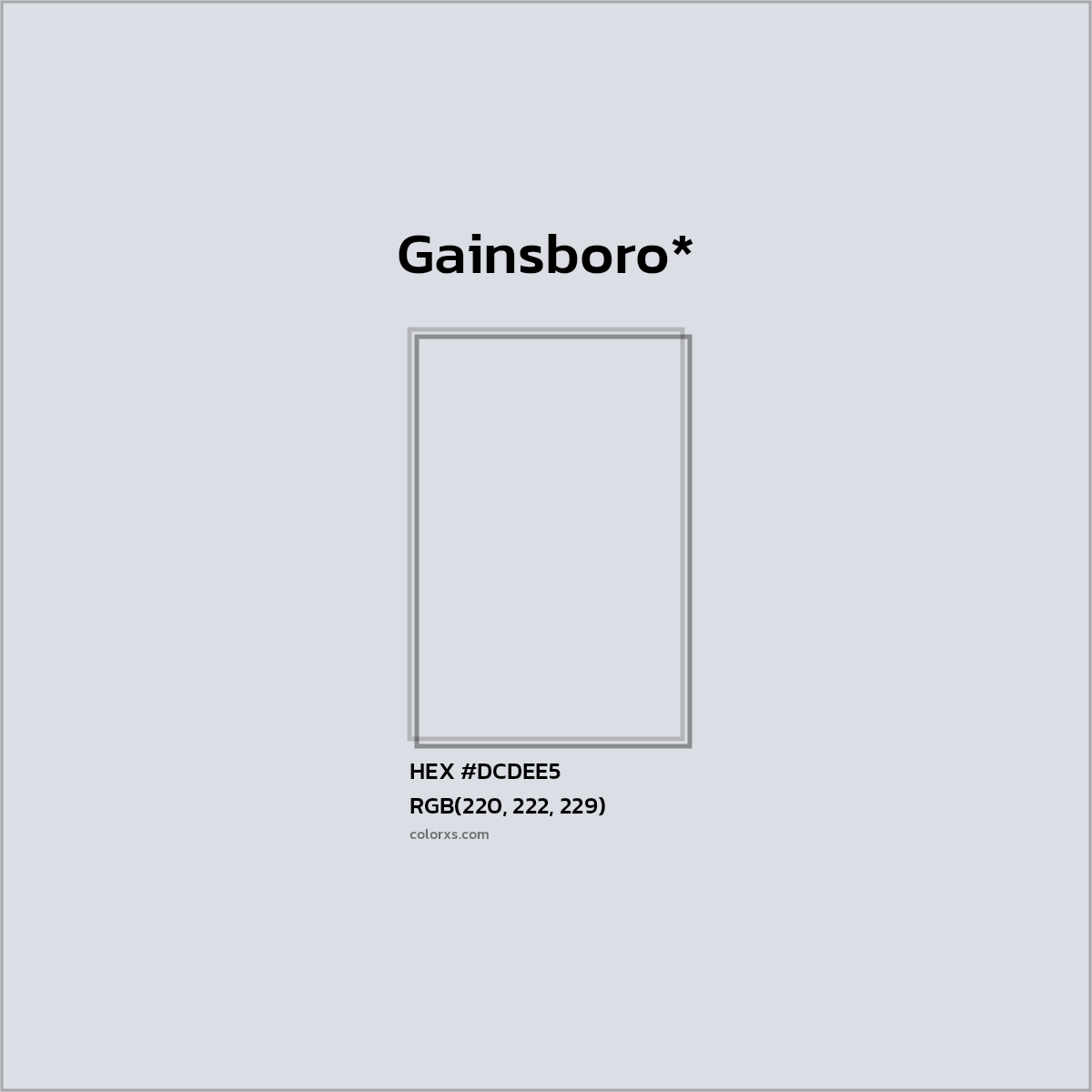 HEX #DCDEE5 Color Name, Color Code, Palettes, Similar Paints, Images