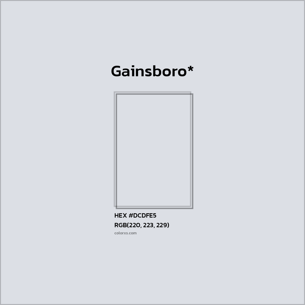 HEX #DCDFE5 Color Name, Color Code, Palettes, Similar Paints, Images