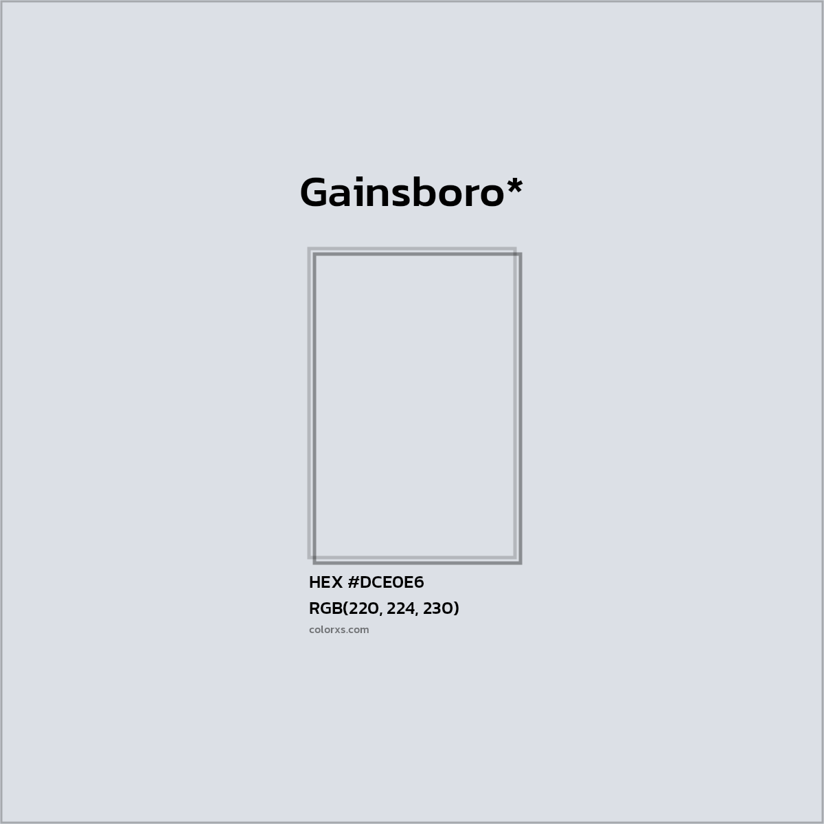 HEX #DCE0E6 Color Name, Color Code, Palettes, Similar Paints, Images