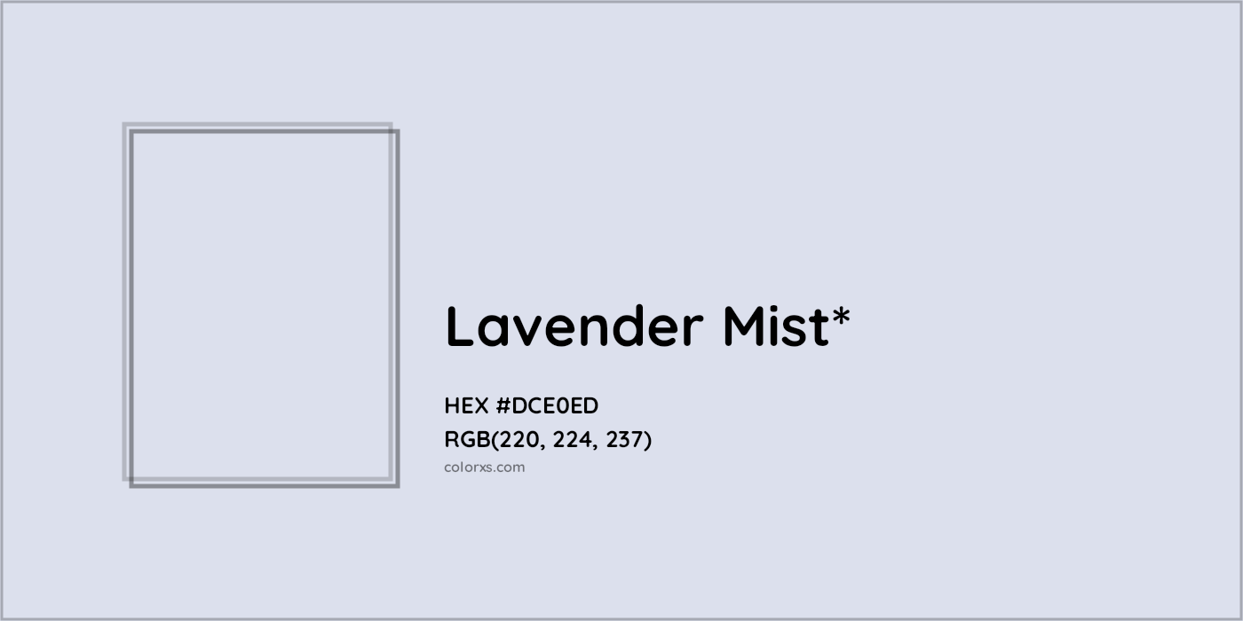 HEX #DCE0ED Color Name, Color Code, Palettes, Similar Paints, Images