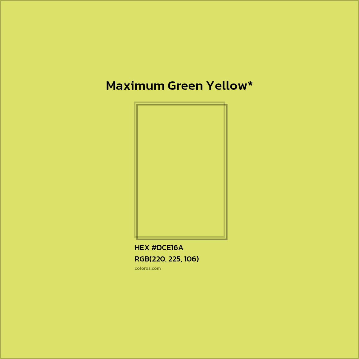 HEX #DCE16A Color Name, Color Code, Palettes, Similar Paints, Images