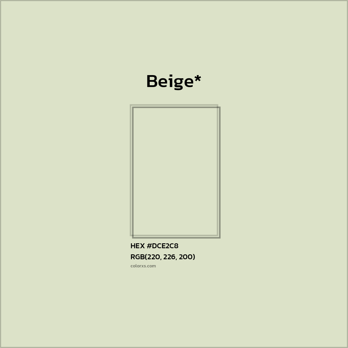 HEX #DCE2C8 Color Name, Color Code, Palettes, Similar Paints, Images