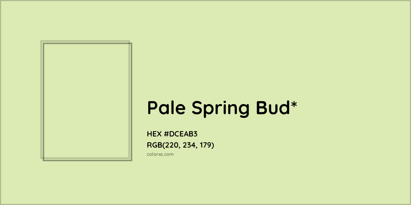 HEX #DCEAB3 Color Name, Color Code, Palettes, Similar Paints, Images