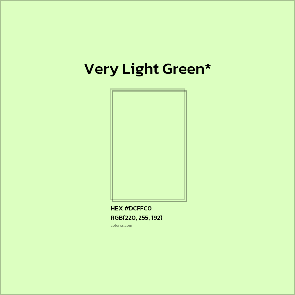 HEX #DCFFC0 Color Name, Color Code, Palettes, Similar Paints, Images