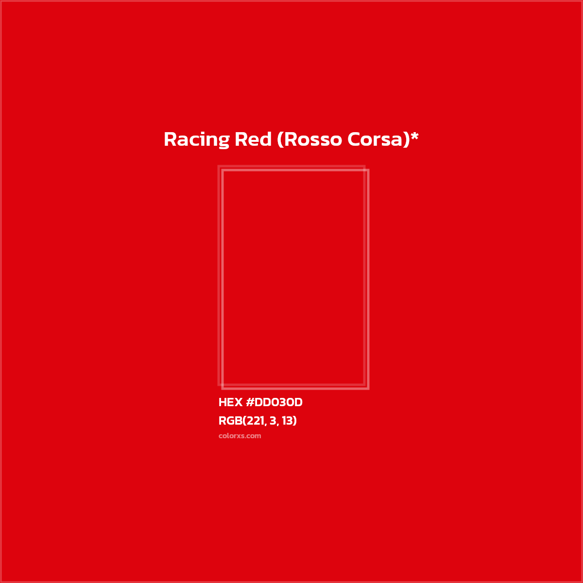 HEX #DD030D Color Name, Color Code, Palettes, Similar Paints, Images