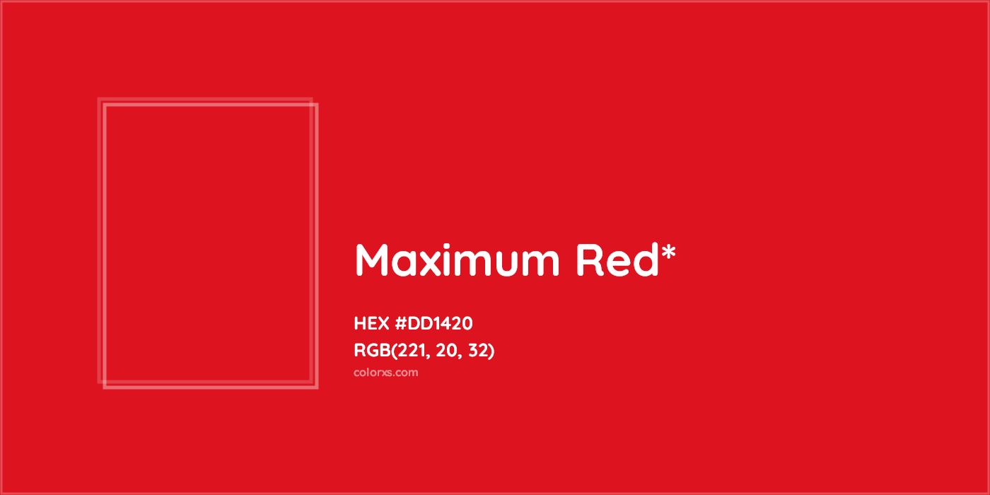 HEX #DD1420 Color Name, Color Code, Palettes, Similar Paints, Images