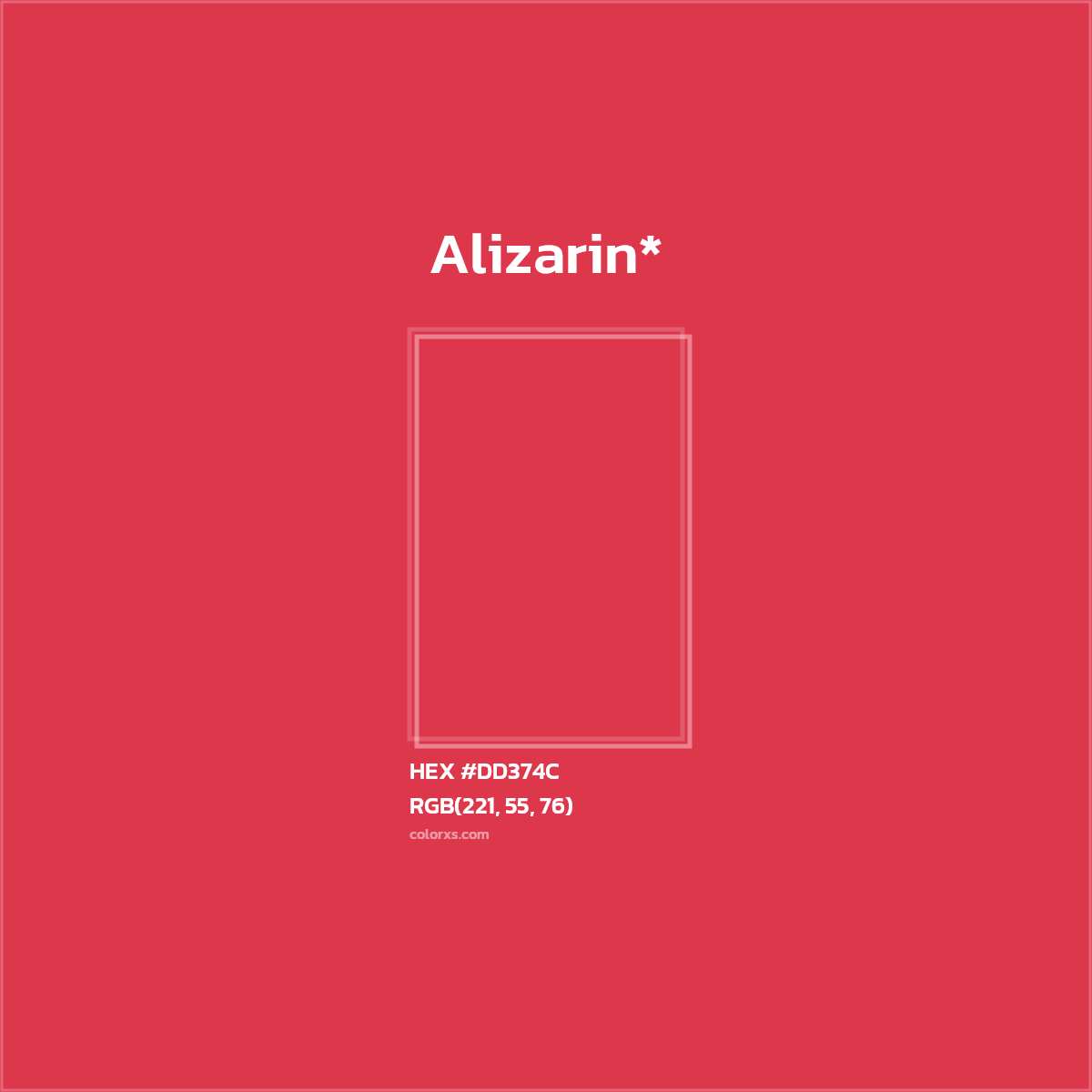 HEX #DD374C Color Name, Color Code, Palettes, Similar Paints, Images