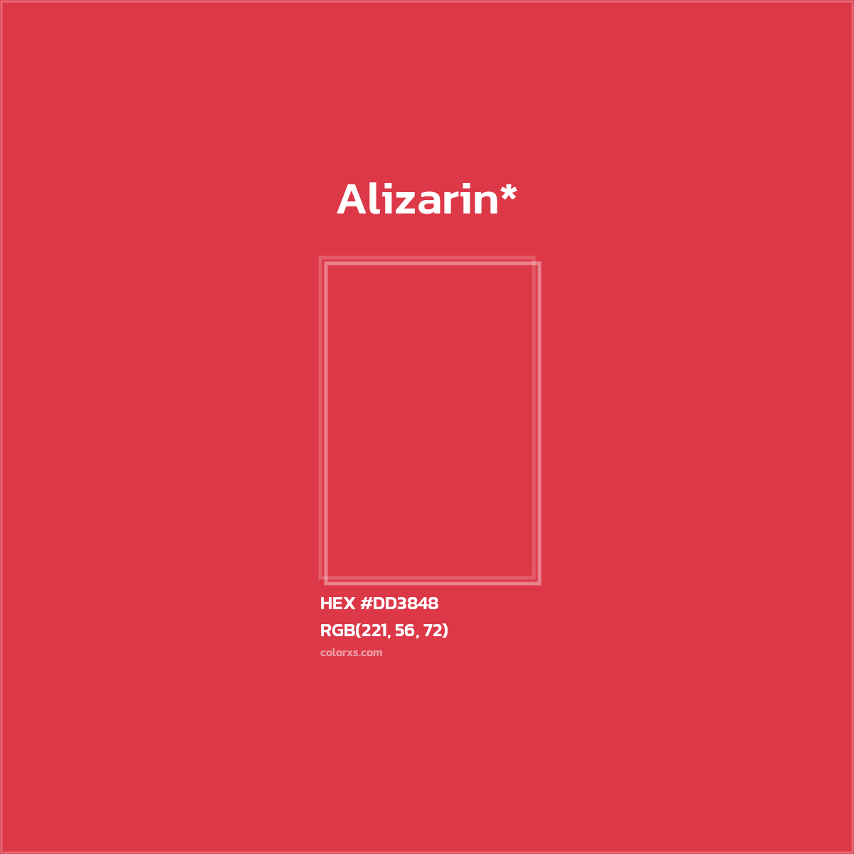 HEX #DD3848 Color Name, Color Code, Palettes, Similar Paints, Images