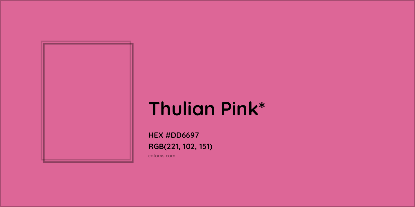 HEX #DD6697 Color Name, Color Code, Palettes, Similar Paints, Images