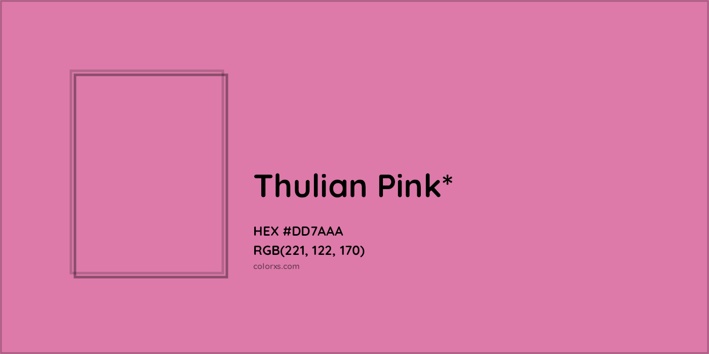 HEX #DD7AAA Color Name, Color Code, Palettes, Similar Paints, Images