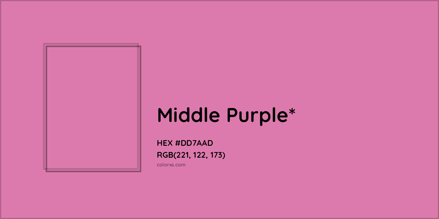 HEX #DD7AAD Color Name, Color Code, Palettes, Similar Paints, Images