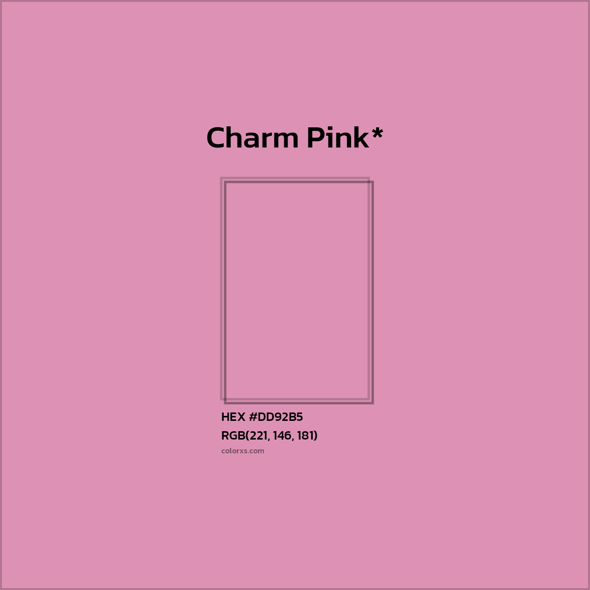 HEX #DD92B5 Color Name, Color Code, Palettes, Similar Paints, Images