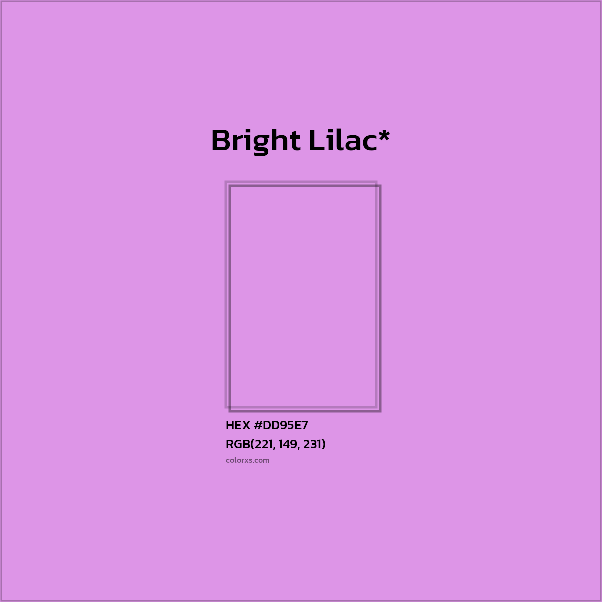 HEX #DD95E7 Color Name, Color Code, Palettes, Similar Paints, Images