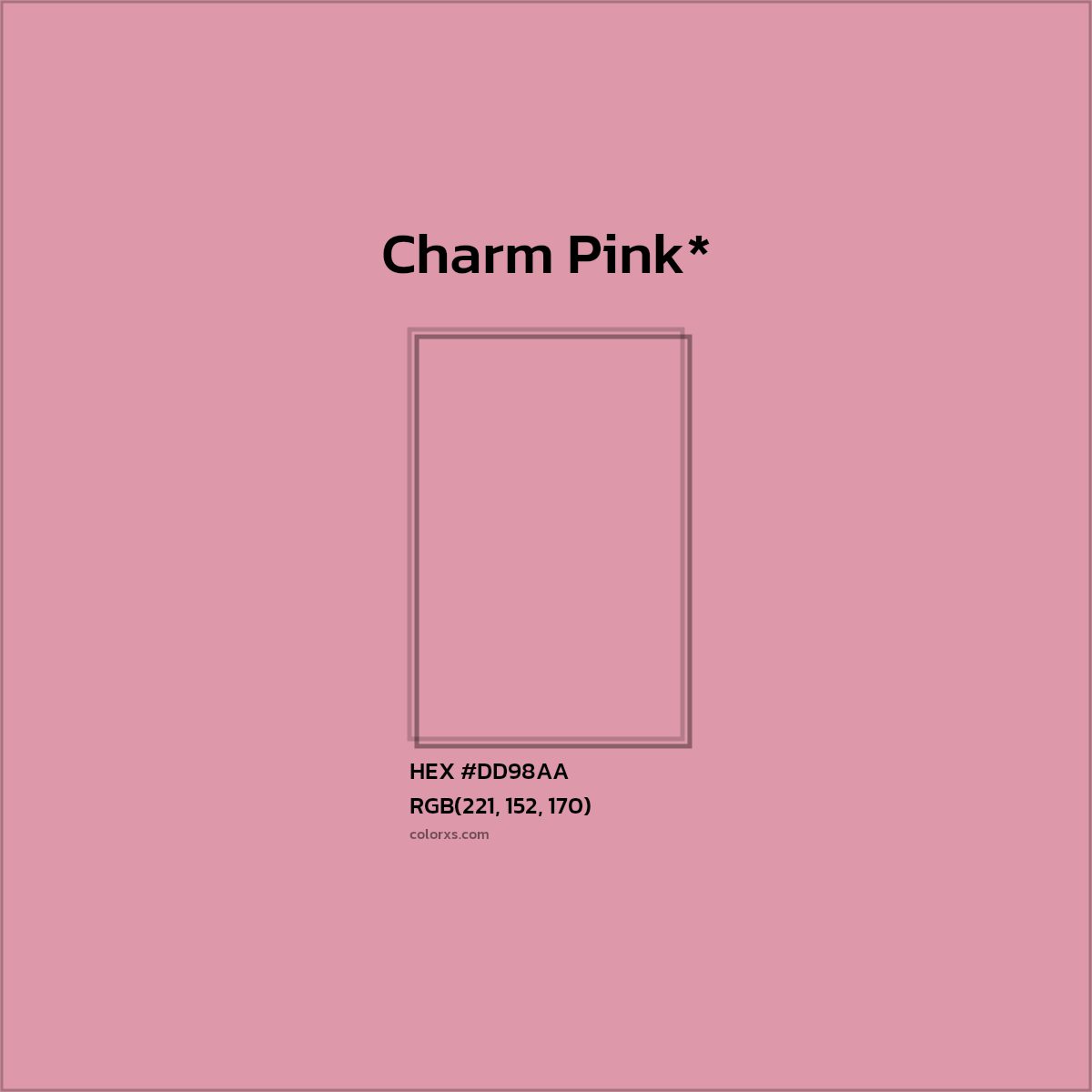 HEX #DD98AA Color Name, Color Code, Palettes, Similar Paints, Images