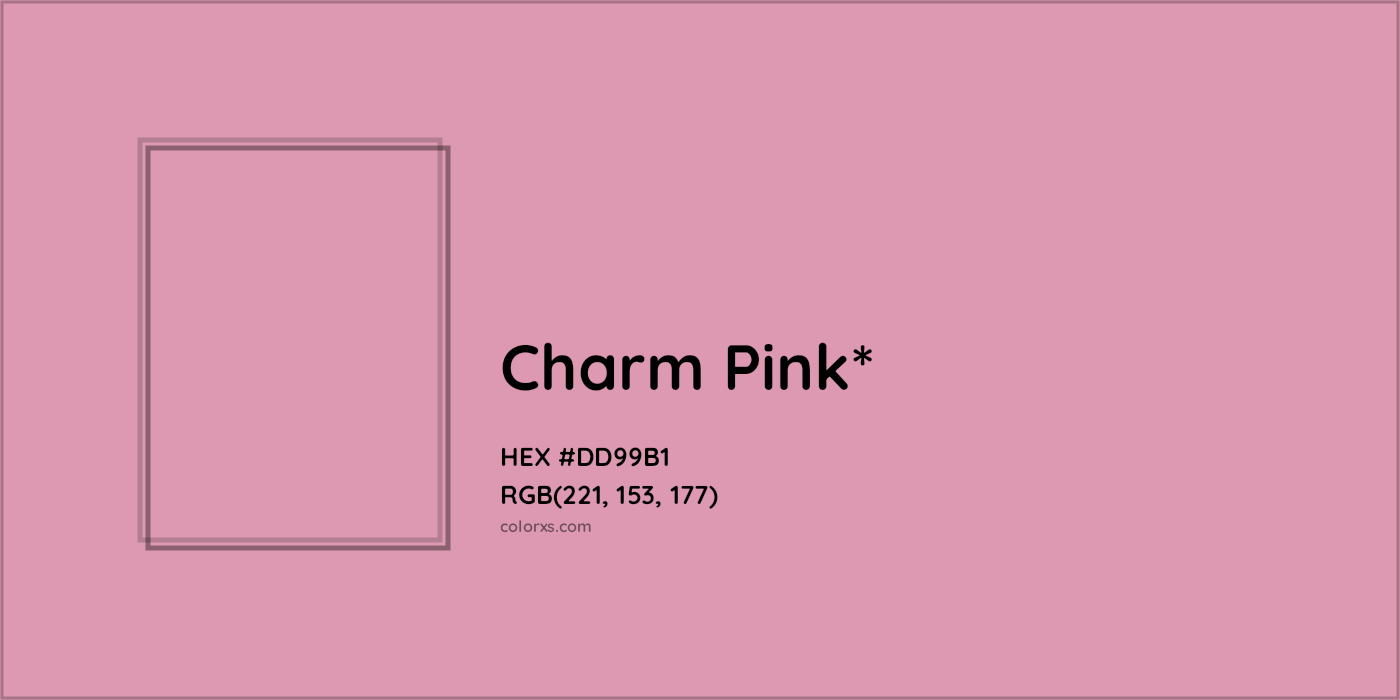 HEX #DD99B1 Color Name, Color Code, Palettes, Similar Paints, Images