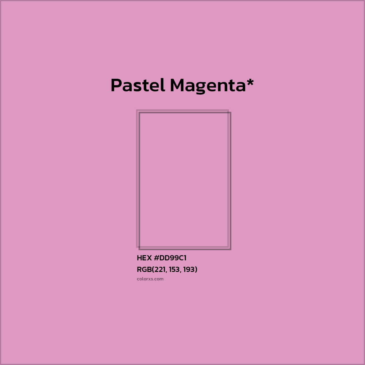 HEX #DD99C1 Color Name, Color Code, Palettes, Similar Paints, Images
