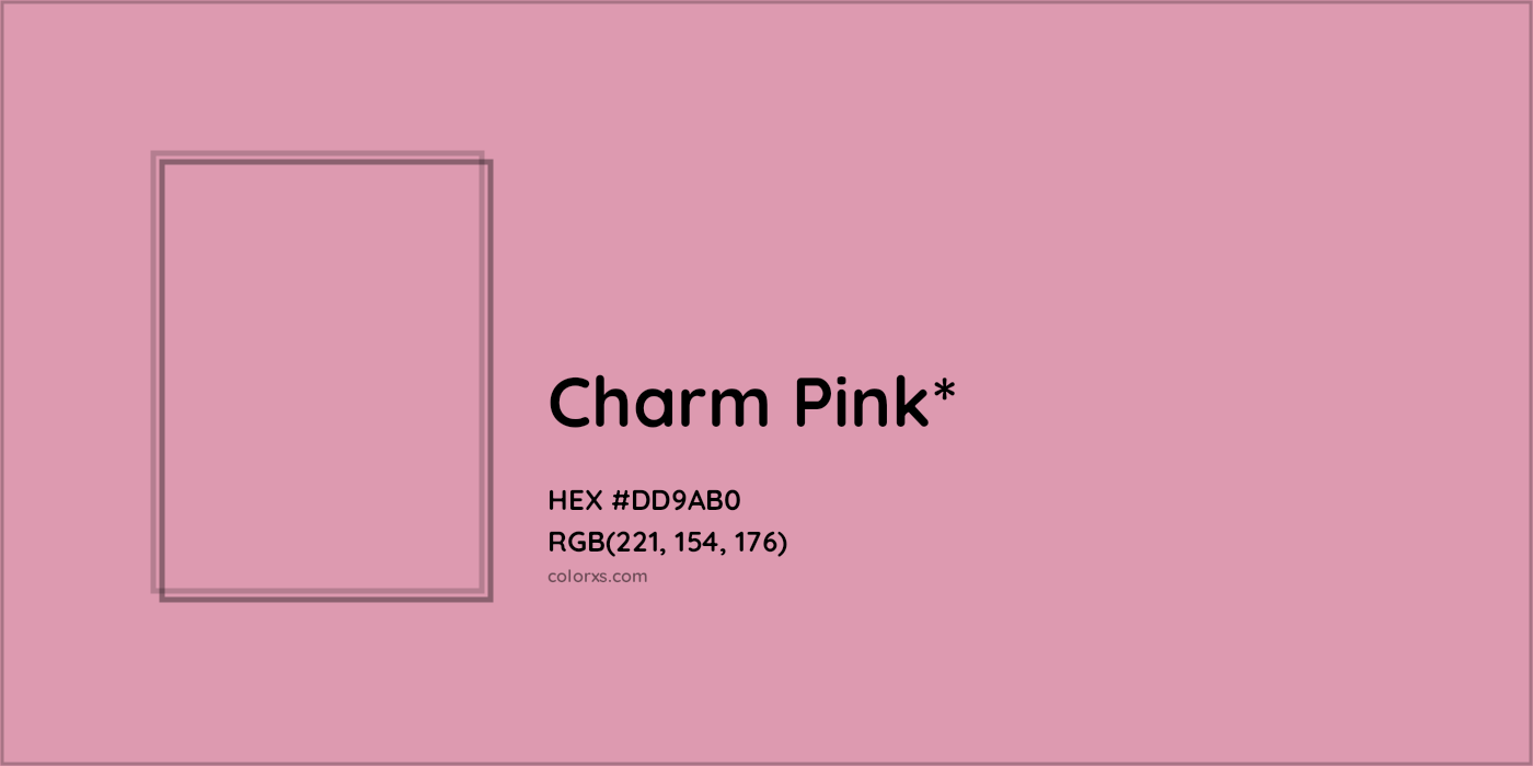 HEX #DD9AB0 Color Name, Color Code, Palettes, Similar Paints, Images