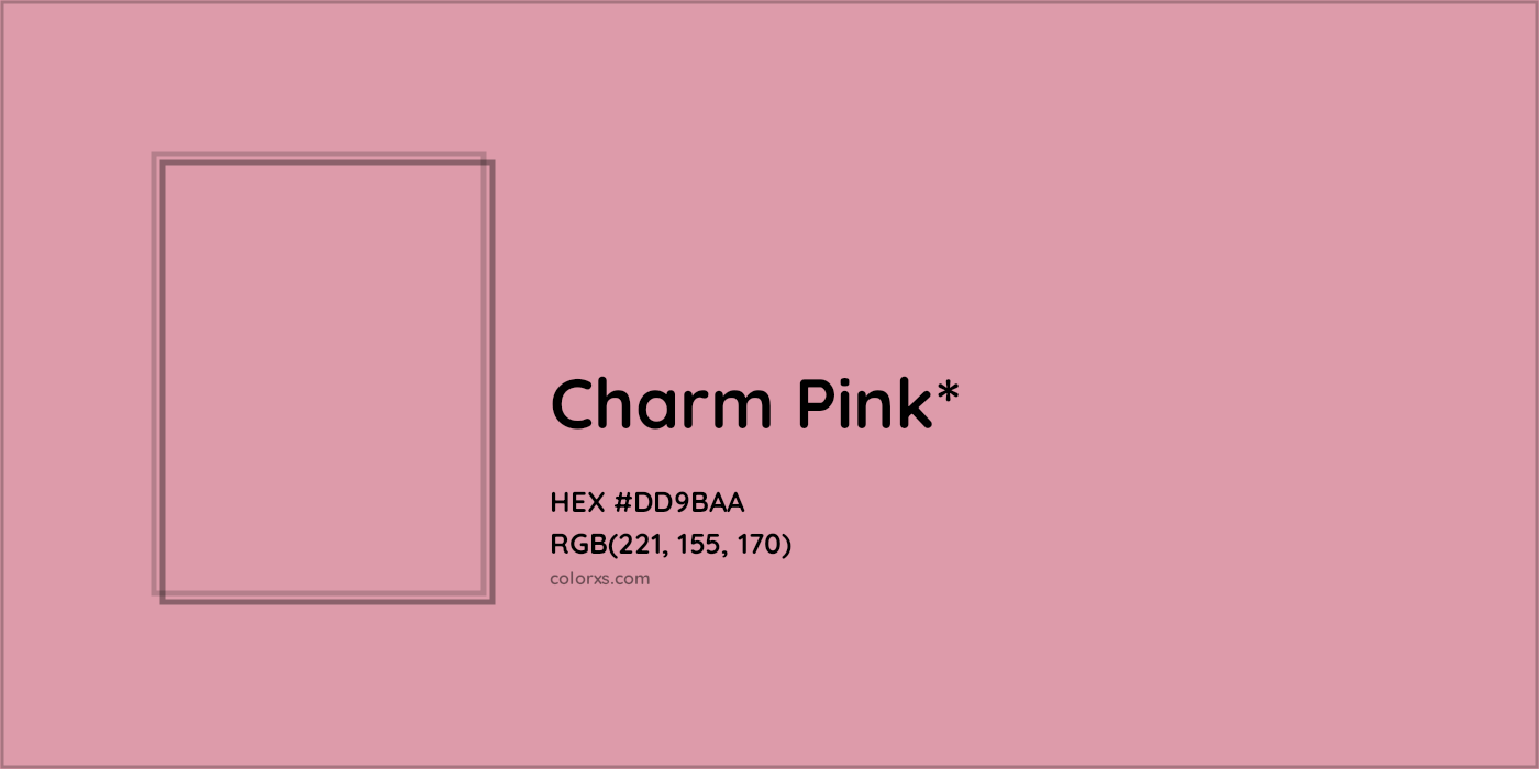 HEX #DD9BAA Color Name, Color Code, Palettes, Similar Paints, Images