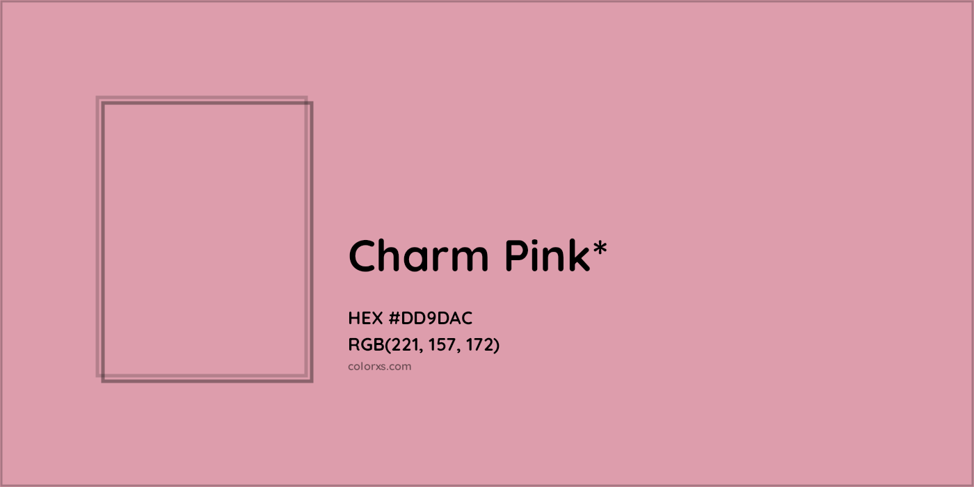 HEX #DD9DAC Color Name, Color Code, Palettes, Similar Paints, Images