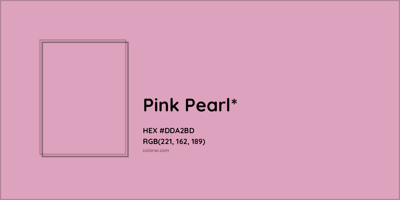 HEX #DDA2BD Color Name, Color Code, Palettes, Similar Paints, Images