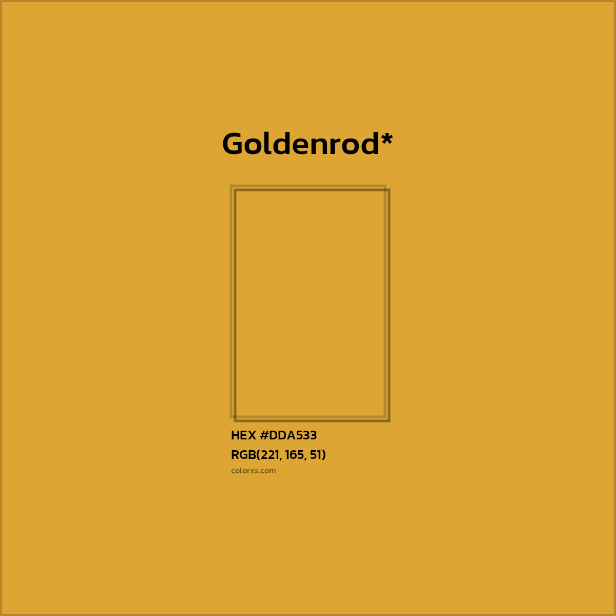 HEX #DDA533 Color Name, Color Code, Palettes, Similar Paints, Images