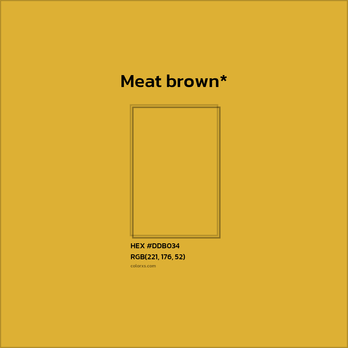 HEX #DDB034 Color Name, Color Code, Palettes, Similar Paints, Images