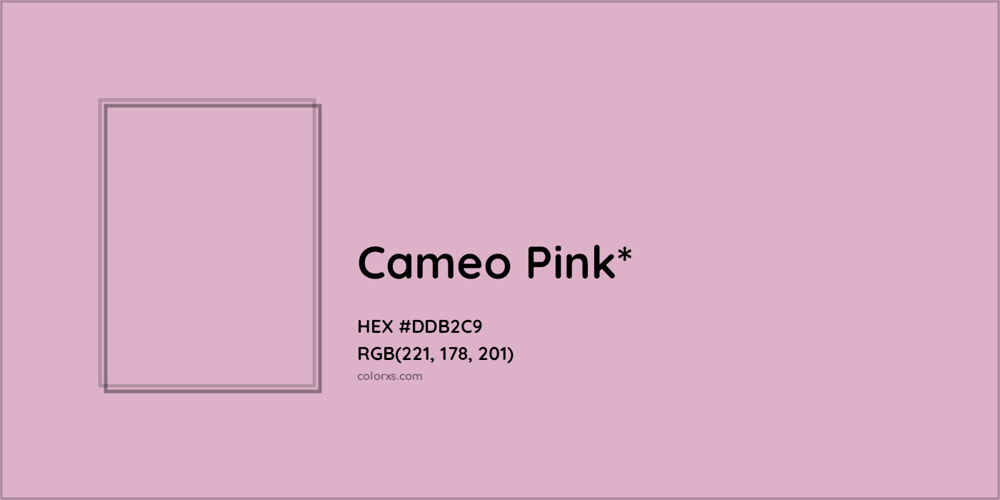 HEX #DDB2C9 Color Name, Color Code, Palettes, Similar Paints, Images