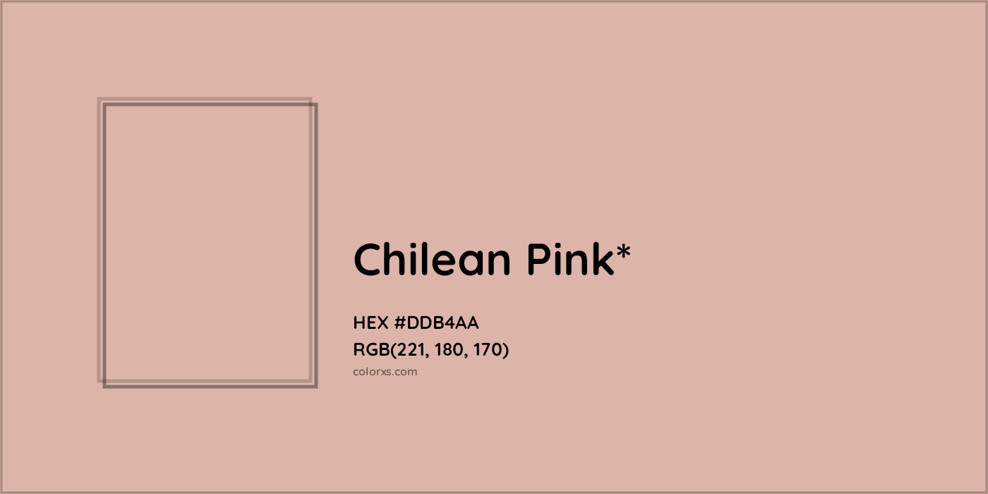 HEX #DDB4AA Color Name, Color Code, Palettes, Similar Paints, Images