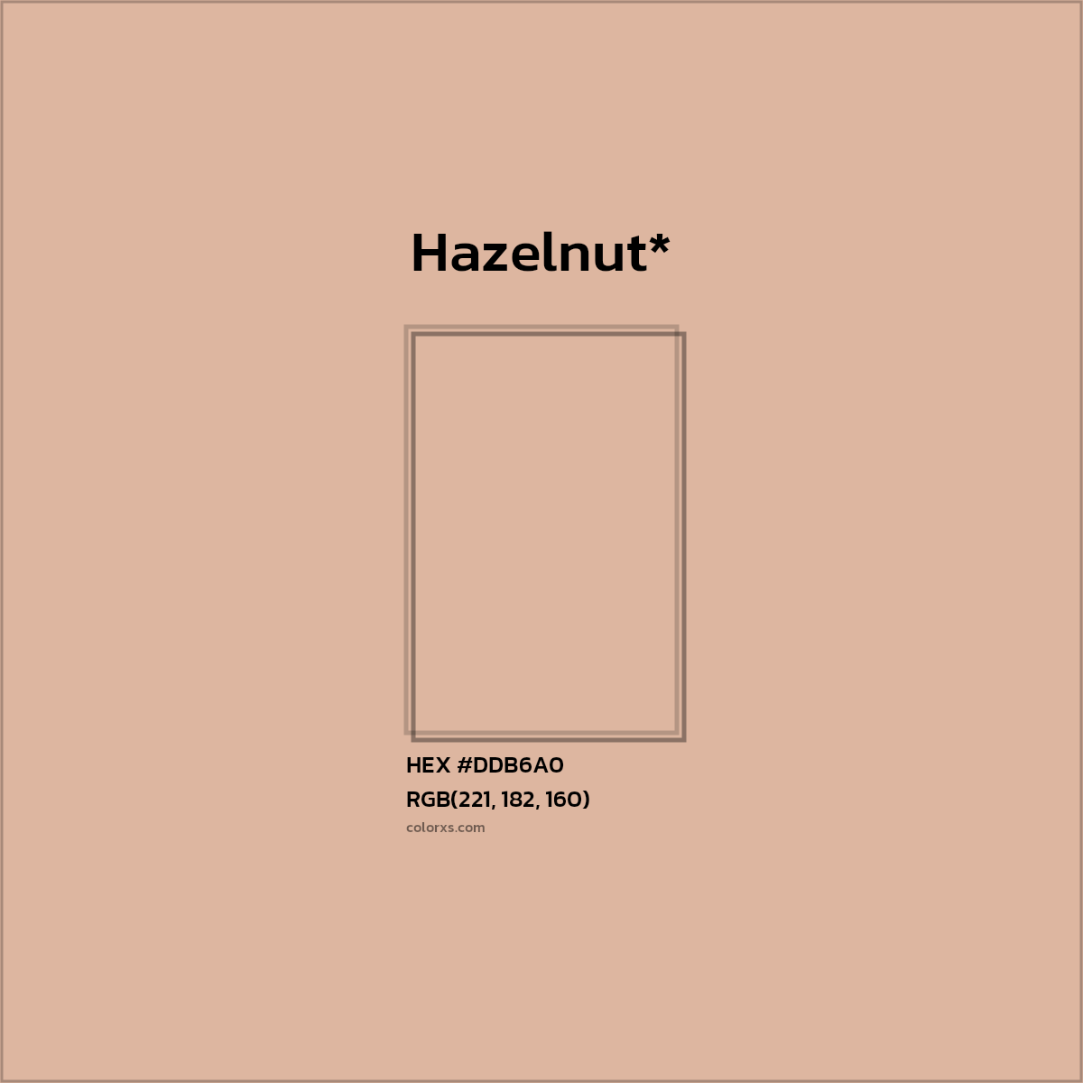 HEX #DDB6A0 Color Name, Color Code, Palettes, Similar Paints, Images