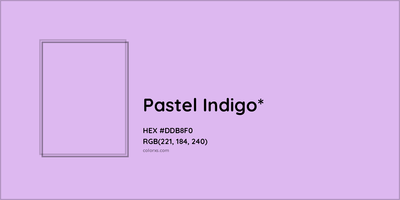 HEX #DDB8F0 Color Name, Color Code, Palettes, Similar Paints, Images