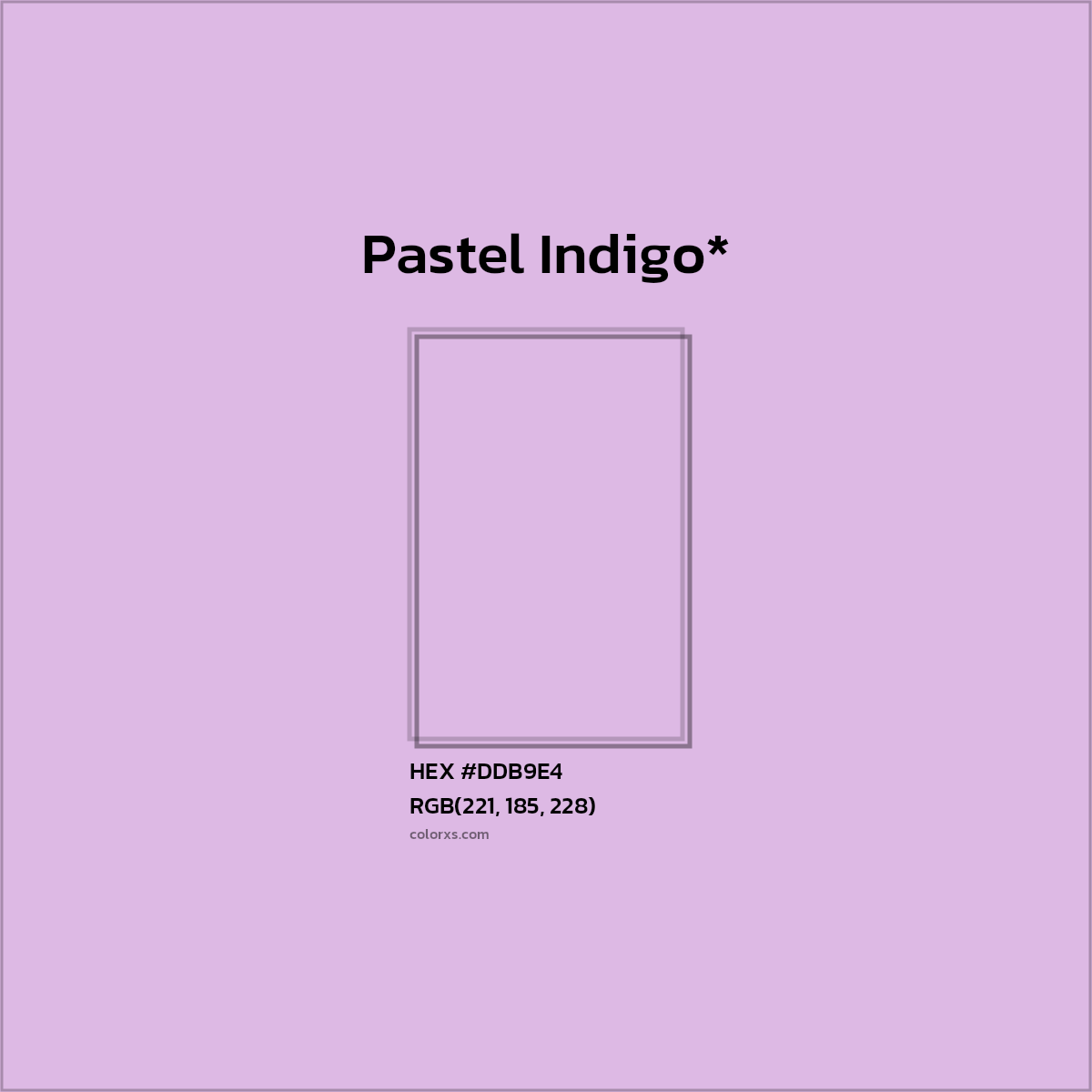 HEX #DDB9E4 Color Name, Color Code, Palettes, Similar Paints, Images