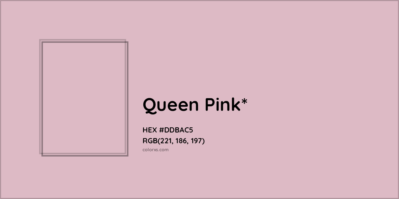 HEX #DDBAC5 Color Name, Color Code, Palettes, Similar Paints, Images