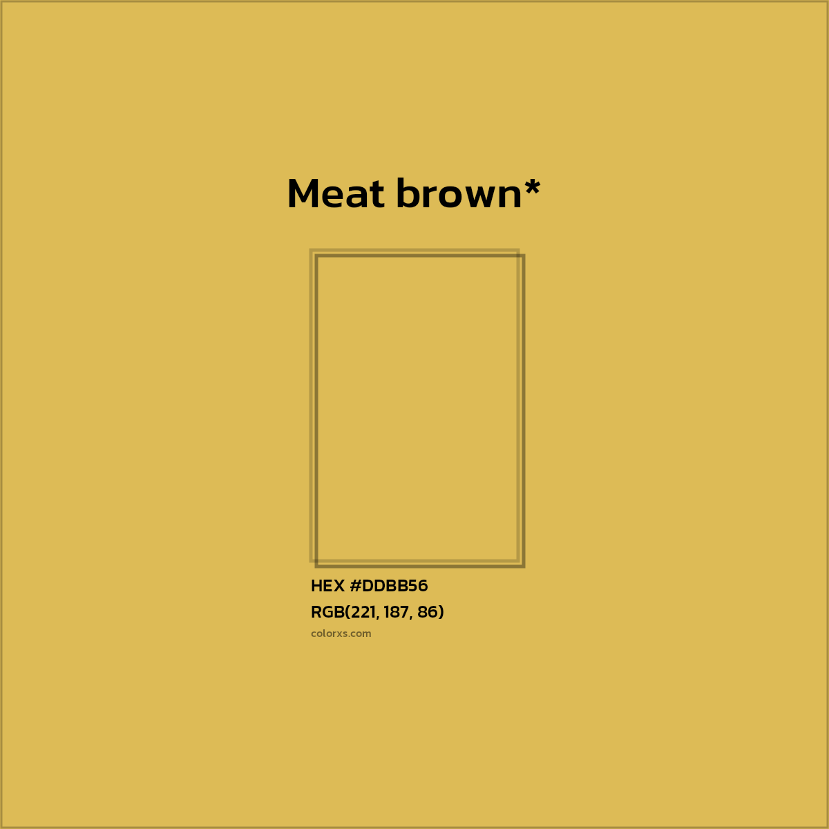 HEX #DDBB56 Color Name, Color Code, Palettes, Similar Paints, Images