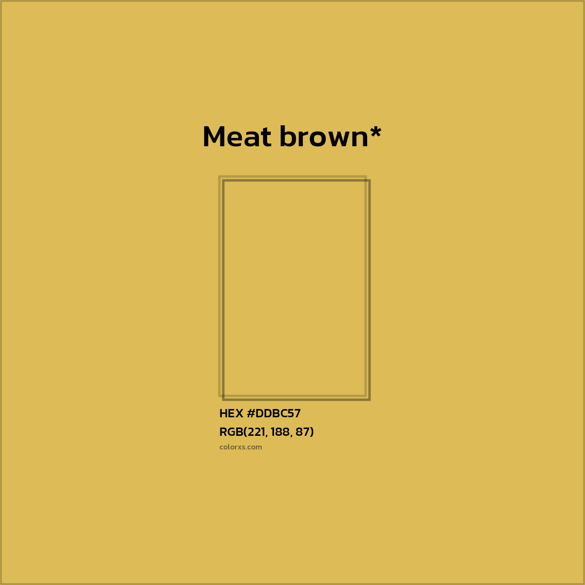 HEX #DDBC57 Color Name, Color Code, Palettes, Similar Paints, Images
