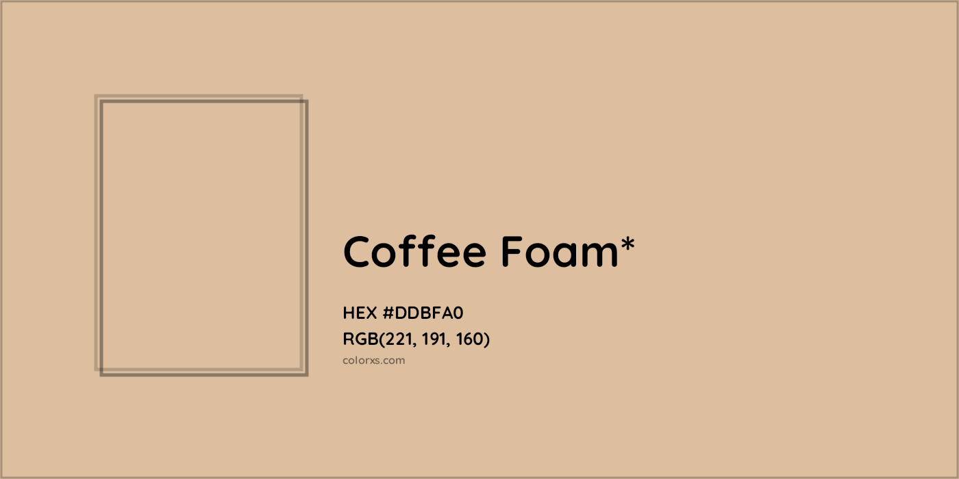HEX #DDBFA0 Color Name, Color Code, Palettes, Similar Paints, Images