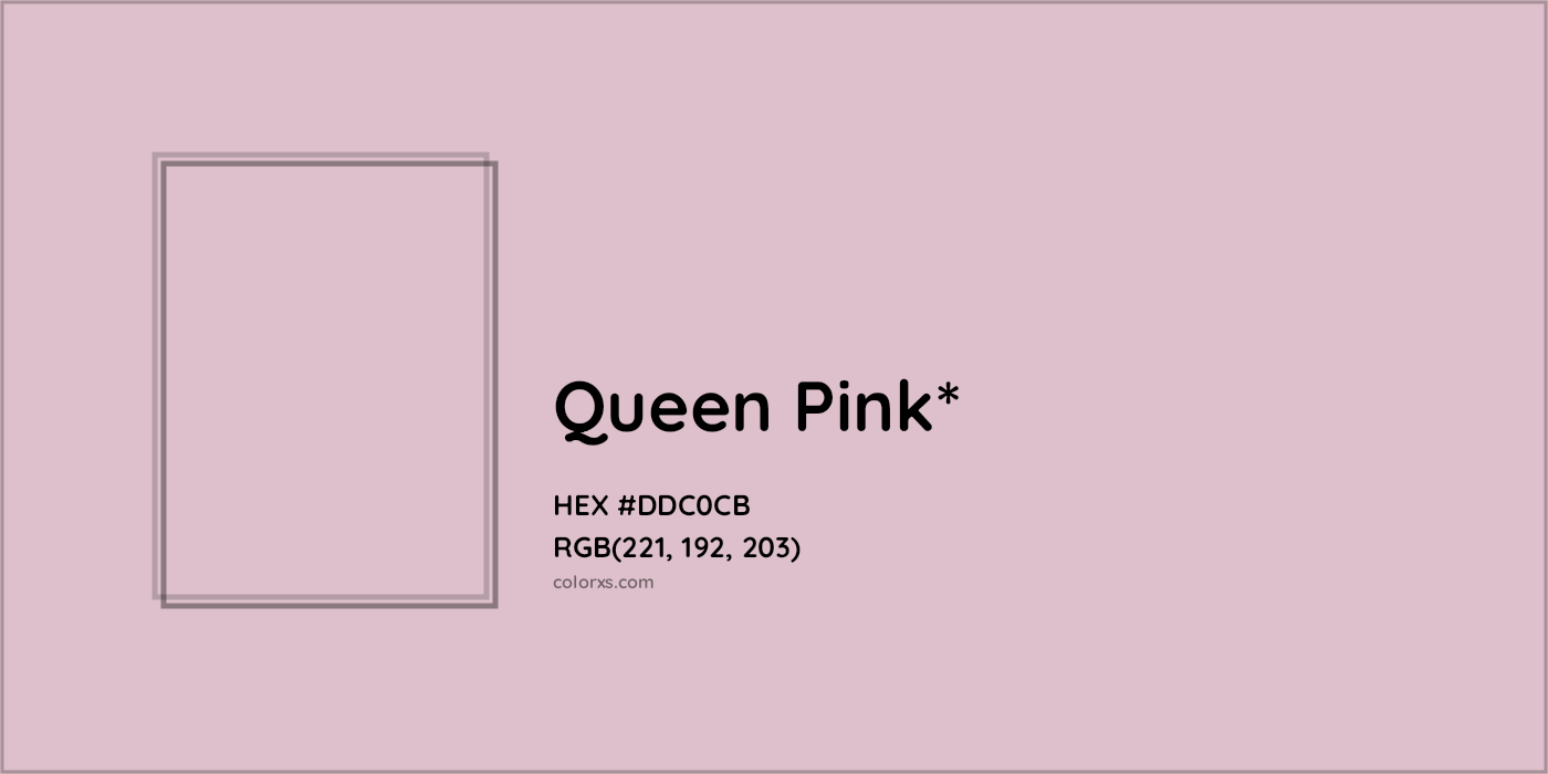 HEX #DDC0CB Color Name, Color Code, Palettes, Similar Paints, Images