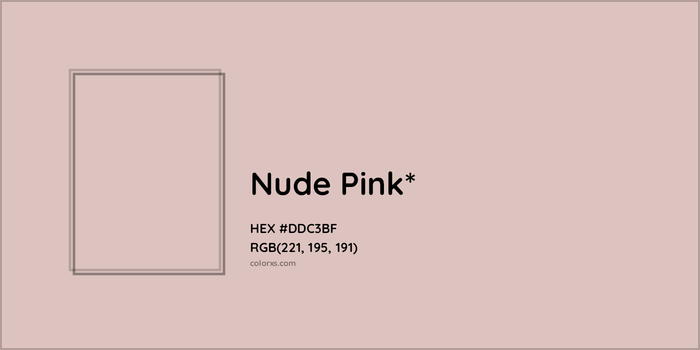 HEX #DDC3BF Color Name, Color Code, Palettes, Similar Paints, Images